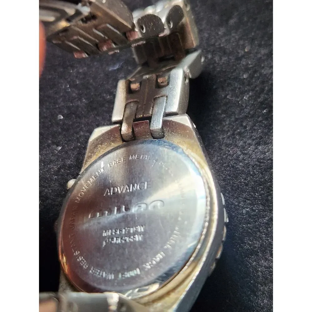 Milan Advance Watch Blue Mother of Pearl Style Dial Stainless Bracelet